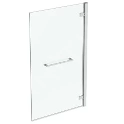 Ideal Standard I.Life - Badscherm Met Handdoekhouder, 900 Mm, Rechts, Silver Bright/helder Glas T4888EO