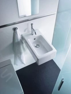 Duravit Vero - Fontein 450x250 Mm, Met Overloop, Met Kraangat, Wit 0702250000 -Thuis Badkamer Verkoop Winkel 50a8f220e927eb5ae5633ff1