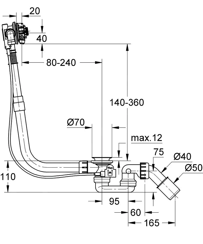 Grohe Talentofill - Badvul-, Afvoer- En Overloopgarnituur, Geborsteld Cool Sunrise 28990GN0 2 Grohe Talentofill - Badvul-, Afvoer- En Overloopgarnituur, Geborsteld Cool Sunrise 28990GN0 - Afbeelding 2