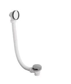 Polysan Toebehoren - Badgarnituur Zonder Vullen, ClickClack, Lengte 900 Mm, Plug 72 Mm, Chroom 71679