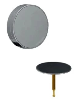 Geberit Toebehoren - Afbouwset Voor Badafvoer, Met Draaibediening, D52, Glanzend Chroom 150.300.21.1