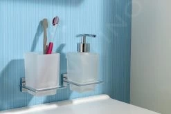 Aqualine Apollo - Tandenborstelhouder, Mat Glas/chroom 1416-04 -Thuis Badkamer Verkoop Winkel ba20dccf81a00a91f64bbb69