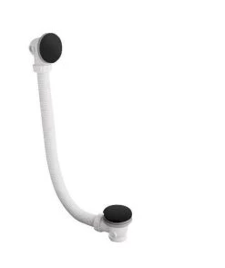 Polysan Afvoergarnituren - Click-Clack Bad Afvoer- En Overloopset, Lengte 900 Mm, Mat Zwart 71679B